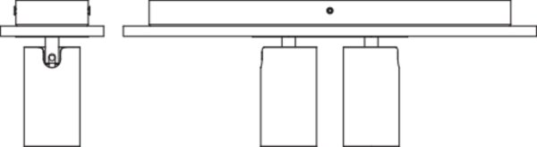 Deckenspot flexibel Weiß Holz GU10 40 cm OSRAM