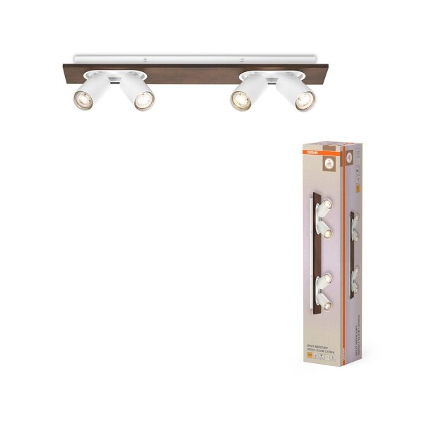 Deckenstrahler schwenkbar Weiß Stahl GU10 60 cm OSRAM