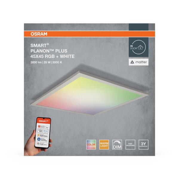 LED Deckenlampe dimmbar RGBW Smart+ Weiß L:45 cm OSRAM