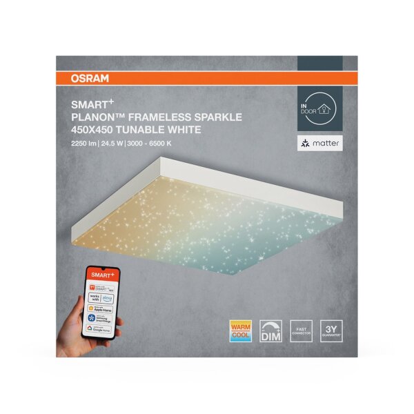 LED Deckenlampe dimmbar Smart+ TW Weiß 3000-6500K OSRAM