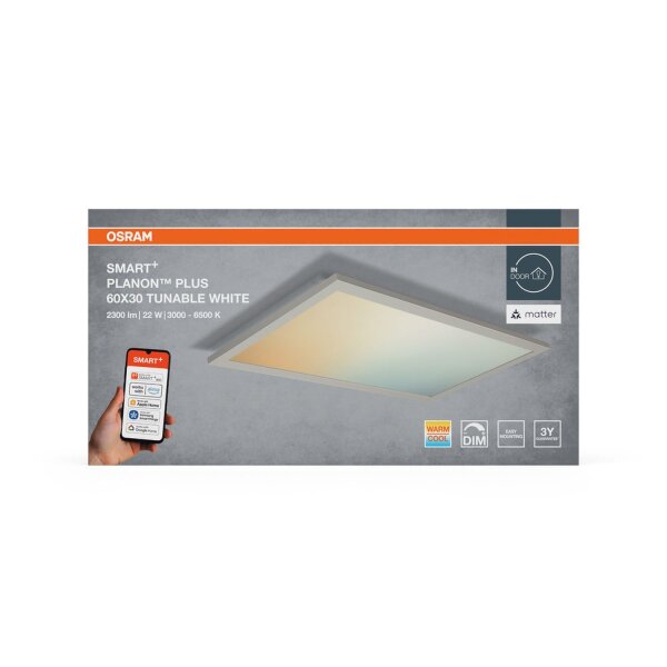 LED Deckenleuchte dimmbar Smart+ TW Weiß L:59,5cm OSRAM