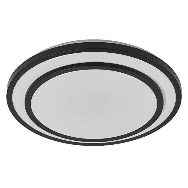 LED Deckenlampe Schwarz Metall 3000K Ø49,2cm rund OSRAM