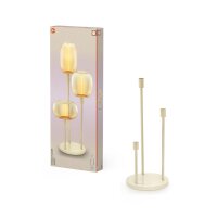 Stehleuchte Beige Stahl E27 78 cm 3-flammig OSRAM