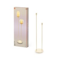 Stehlampe Beige Stahl Glas E27 H:146 cm modern OSRAM