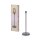 Stehleuchte Dunkelgrau Glas Stahl E27 H:78 cm OSRAM