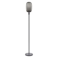 Stehlampe Dunkelgrau Glas Stahl E27 H:146 cm OSRAM