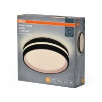 LED Deckenleuchte Click-DIM Schwarz 3000K Ø28,5cm...