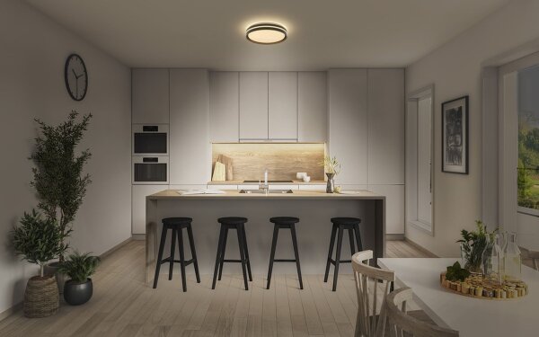 LED Deckenlampe Click-DIM Schwarz 3000K L:39cm OSRAM