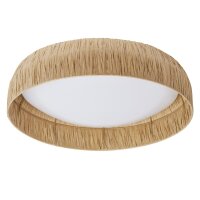 LED Deckenlampe Bambus 3000 K B:50 cm Flur B&uuml;ro OSRAM