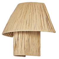 Wandleuchte Bambuspapier B:28 cm E27 Flur B&uuml;ro OSRAM
