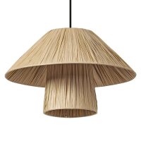 Pendelleuchte Braun Bambus E27 &Oslash;40 cm Esstisch OSRAM