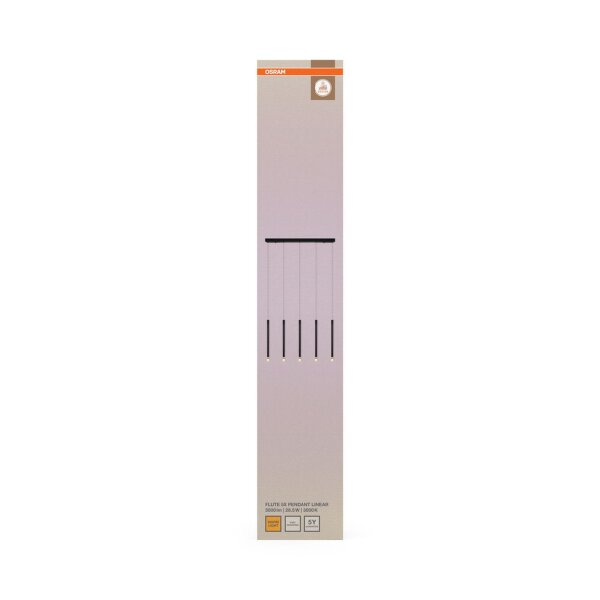 LED Pendelleuchte Schwarz Metall 3000 K L:85 cm OSRAM