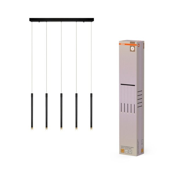LED Pendelleuchte Schwarz Metall 3000 K L:85 cm OSRAM