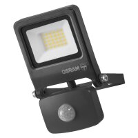 LED Außenstrahler 4000K Dunkelgrau Alu Glas IP44 OSRAM