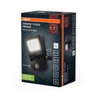 LED Außenstrahler 4000K Dunkelgrau Alu Glas IP44 OSRAM