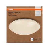 LED Deckenleuchte Weiß Metall 4000 K B:25cm rund OSRAM