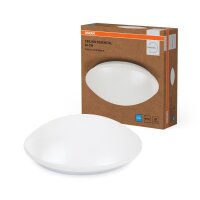 Runde LED Deckenlampe Weiß Metall 6500 K B:40cm OSRAM
