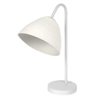 Tischleuchte dimmbar Pappmaché Metall E14 H:46 cm...