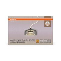 LED Pendelleuchte verstellbar Glas 3000 K Ø38 cm...