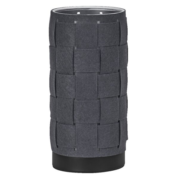 Tischlampe Filz Dunkelgrau E14 Metall H:26 cm OSRAM