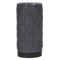 Tischlampe Filz Dunkelgrau E14 Metall H:26 cm OSRAM
