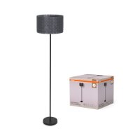 Stehleuchte Filz E27 Dunkelgrau Metall H:156 cm OSRAM