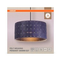 Pendelleuchte Filz E27 Metall Ø38 cm modern OSRAM