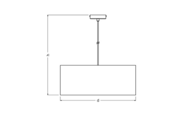 Hängelampe 3-flammig Filz Dunkelgrau Metall Ø48cm OSRAM