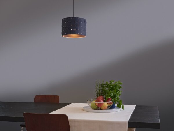 Pendelleuchte Filz E27 Metall Ø28 cm modern OSRAM