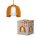 Pendelleuchte Glas E27 Orange Metall L:20 cm OSRAM