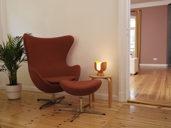 Tischleuchte Glas Metall E14 Orange H:21 cm OSRAM