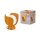 Tischleuchte Glas Metall E14 Orange H:21 cm OSRAM