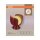 Tischlampe Glas E14 Rot Metall H:21 cm blendarm OSRAM