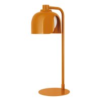 Tischlampe Glas G9 Orange Metall H:40 cm blendarm OSRAM