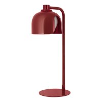 Tischlampe Glas blendarm G9 Rot Metall H:40 cm OSRAM