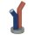 Tischleuchte Grau Stahl Rot E27 H:27,5 cm OSRAM