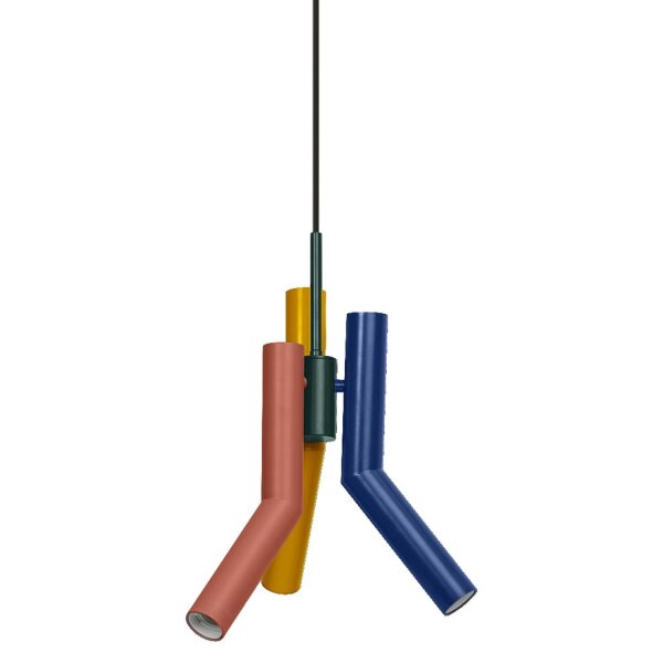 Hängelampe Mehrfarbig Grau E27 Ø32 cm modern OSRAM