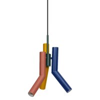 Hängelampe Mehrfarbig Grau E27 Ø32 cm modern...