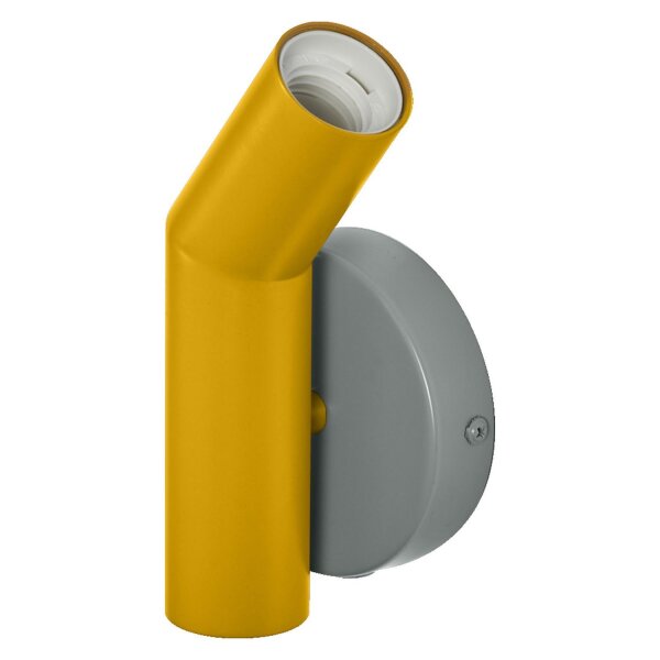 Wandleuchte Grau Stahl Gelb E27 H:18,3 cm OSRAM