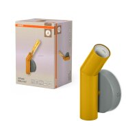 Wandleuchte Grau Stahl Gelb E27 H:18,3 cm OSRAM