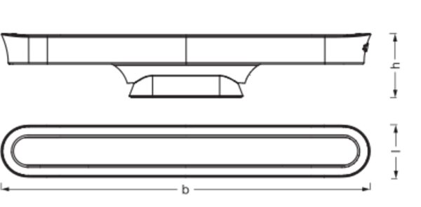 LED Wandlampe CCT 3000-4000-6500K 28cm modern OSRAM