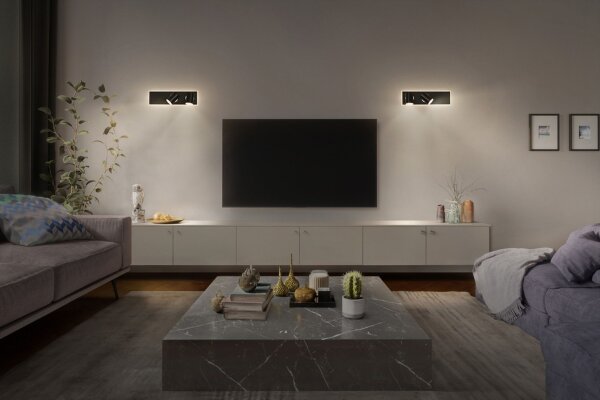 LED Deckenstrahler Schwarz verstellbar 3000 K OSRAM