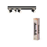 LED Deckenstrahler schwenkbar Schwarz 3000 K OSRAM