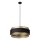 Pendelleuchte Gold Schwarz Stoff E27 Ø50cm modern OSRAM