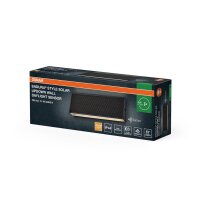 LED Solar Wandlampe Sensor dimmbar Metall 3000 K IP44