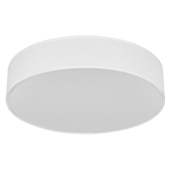 Deckenlampe Weiß Stoff E27 rund L:48cm modern OSRAM