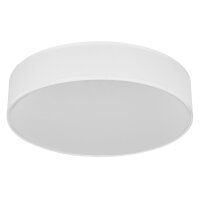 Deckenleuchte Weiß Stoff E27 L:40cm blendarm OSRAM