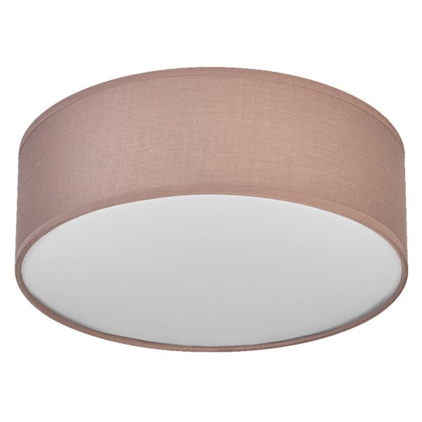 Deckenlampe Braun Stoff E27 rund L:30cm modern OSRAM