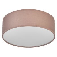Deckenlampe Braun Stoff E27 rund L:30cm modern OSRAM