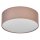 Deckenlampe Braun Stoff E27 rund L:30cm modern OSRAM